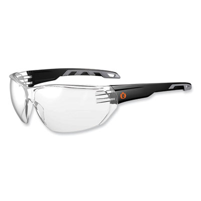 ergodyne Skullerz Vali Frameless Safety Glasses, Fog-Off Technology, Frameless, Clear Single Lens (59203)
