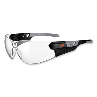 ergodyne Skullerz Saga Frameless Safety Glasses, Fog-Off Technology, Frameless, Clear Single Lens (59103)