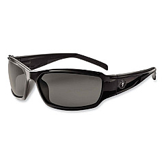 ergodyne Skullerz Thor Safety Glasses, Black Full Frame, Smoke Dual Lens (51030)