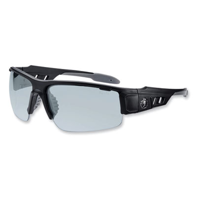 ergodyne Skullerz Dagr Safety Glasses, Matte Black Half Frame, Clear Single Anti-Fog I/O Lens (52483)
