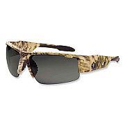 ergodyne Skullerz Dagr Safety Glasses, Kryptek Highlander Half Frame, Polarized Smoke Single Lens (52331)