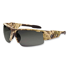 ergodyne Skullerz Dagr Safety Glasses, Kryptek Highlander Half Frame, Polarized Smoke Single Lens (52331)