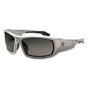 ergodyne Skullerz Odin Safety Glasses, Matte Gray Full Frame, Polarized Smoke Dual Lens (50131)