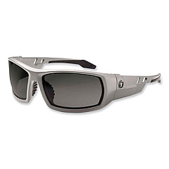 ergodyne Skullerz Odin Safety Glasses, Matte Gray Full Frame, Polarized Smoke Dual Lens (50131)