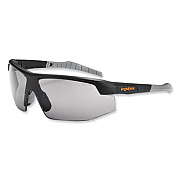 ergodyne Skullerz Skoll Safety Glasses, Fog-Off Technology, Matte Black Half Frame, Smoke Single Lens (59033)