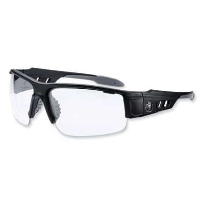 ergodyne Skullerz Dagr Safety Glasses, Matte Black Half Frame, Clear Single Lens (52400)
