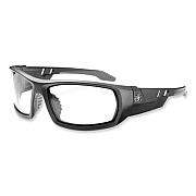 ergodyne Skullerz Odin Safety Glasses, Fog-Off Technology, Matte Black Full Frame, Clear Dual Lens (50403)