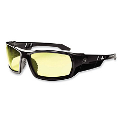 ergodyne Skullerz Odin Safety Glasses, Black Full Frame, Yellow Dual Lens (50050)