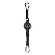 ergodyne Squids 3000 Retractable Tool Lanyard with Carabiner Anchor, 1 lb Working Capacity, 48" Long, Black (19300)