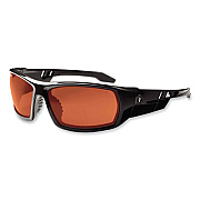 ergodyne Skullerz Odin Safety Glasses, Black Full Frame, Polarized Copper Dual Lens (50021)