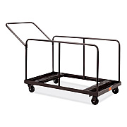 NPS Folding Table Dolly For Round and Rectangular Tables, 660 lb Capacity, 31.25 x 27.75 x 47.5, Brown (DYMU)