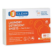 Boulder Clean Laundry Detergent Sheets, Free and Clear, 40/Pack (607476EA)