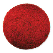 SC Johnson Professional EZ CARE Heavy Duty Scrub Pad, 17" Diameter, Red/Gray, 5/Carton (311183)