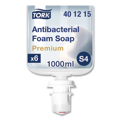Tork Premium Antibacterial Foam Soap Refill, Unscented, 1 L, 6/Carton (401815)
