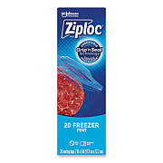 Ziploc Zipper Freezer Bags, 16 oz, 7" x 5", Clear, 240/Carton (314443CT)