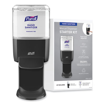 PURELL Advanced Hand Sanitizer Foam ES4 Starter Kit, 1,200 mL, Graphite (50531GFS)