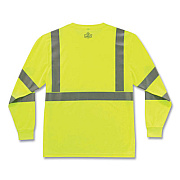 ergodyne GloWear 8391 Class 3 Hi-Vis Long Sleeve Shirt, Polyester, Lime, 3X-Large (21707)