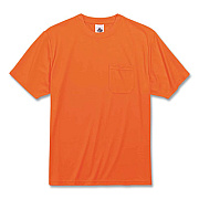 ergodyne GloWear 8089 Non-Certified Hi-Vis T-Shirt, Polyester, Small, Orange (21562)