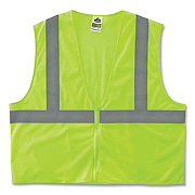 ergodyne GloWear 8205Z Class 2 Super Economy Mesh Vest, Polyester, Lime, 4X-Large/5X-Large (20999)