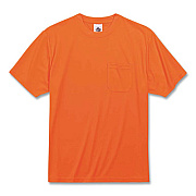 ergodyne GloWear 8089 Non-Certified Hi-Vis T-Shirt, Polyester, 2X-Large, Orange (21566)
