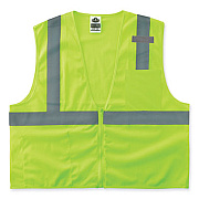 ergodyne GloWear 8210Z Class 2 Economy Mesh Vest, Polyester, Lime, 4X-Large/5X-Large (21059)