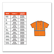ergodyne GloWear 8289 Class 2 Hi-Vis T-Shirt, Polyester, Orange, 5X-Large (21519)