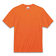 ergodyne GloWear 8089 Non-Certified Hi-Vis T-Shirt, Polyester, X-Large, Orange (21565)