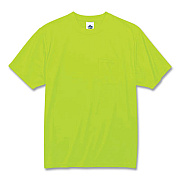 ergodyne GloWear 8089 Non-Certified Hi-Vis T-Shirt, Polyester, Large, Lime (21554)