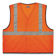 ergodyne GloWear 8216BA Class 2 Breakaway Mesh ID Holder Vest, Polyester, Small/Medium, Orange (21083)