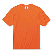 ergodyne GloWear 8089 Non-Certified Hi-Vis T-Shirt, Polyester, Medium, Orange (21563)