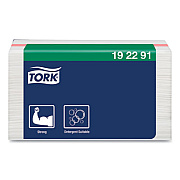 Tork Small Pack Foodservice Cloth, 1-Ply, 11.75 x 14.75, Unscented, White/Red Stripe, 50/Poly Pack, 4 Packs/Carton (192291)