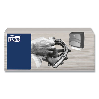 Tork Industrial Cleaning Cloths, 1-Ply, 16.34 x 14, Gray, 120 Wipes/Pack, 4 Packs/Carton (520681)