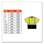 ergodyne GloWear 8289BK Class 2 Hi-Vis T-Shirt with Black Bottom, X-Large, Lime (22505)