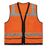 ergodyne GloWear 8253HDZ Class 2 Heavy-Duty Mesh Surveyors Vest, Polyester, Large/X-Large, Orange (23315)