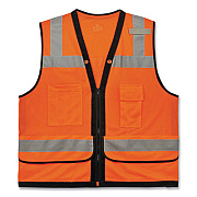ergodyne GloWear 8253HDZ Class 2 Heavy-Duty Mesh Surveyors Vest, Polyester, 2X-Large/3X-Large, Orange (23317)
