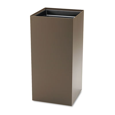 Safco Public Square Recycling Receptacles, 31 gal, Steel, Brown (2982BR)