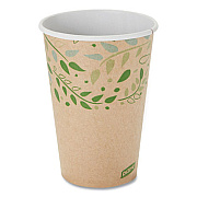 Dixie EcoSmart Recycled Hot/Cold Cups, 16 oz, Paper, Kraft/Green, 1,000/Carton (2346R)