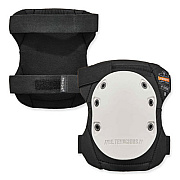 ergodyne ProFlex 315HL Abrasion-Resistant Knee Pad, Long Textured White Hard Cap, Hook and Loop Closure, Pair (18316)