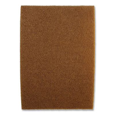 Scotch-Brite Clean and Shine Pad, 20 x 14, Brown/Yellow, 5/Carton (09555)