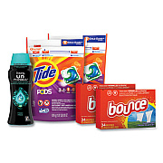 Better Together Laundry Care Bundle, (2) Bags Tide Pods, (2) Boxes Bounce Dryer Sheets, (1) Bottle Downy Unstopables (12777)