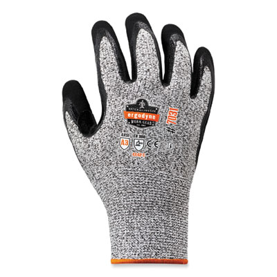 ergodyne ProFlex 7031 ANSI A3 Nitrile-Coated CR Gloves, EN388: 4X42C, 10.5" Long, XX-Large, Gray, Pair (17986)