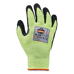 ergodyne ProFlex 7041-CASE ANSI A4 Nitrile Coated CR Gloves, EN388: 4X42D, 12" Long, XX-Large, Lime, 144 Pairs/Carton (17826)