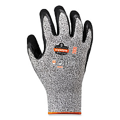ergodyne ProFlex 7031 ANSI A3 Nitrile-Coated CR Gloves, EN388: 4X42C, 9.5" Long, Small, Gray, Pair (17982)