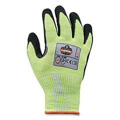 ergodyne ProFlex 7041-CASE ANSI A4 Nitrile Coated CR Gloves, EN388: 4X42D, 11" Long, X-Large, Lime, 144 Pairs/Carton (17825)