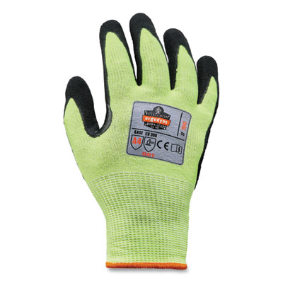 ergodyne ProFlex 7041 ANSI A4 Nitrile-Coated CR Gloves, EN388: 4X42D, 10" Long, Medium, Lime, Pair (17813)