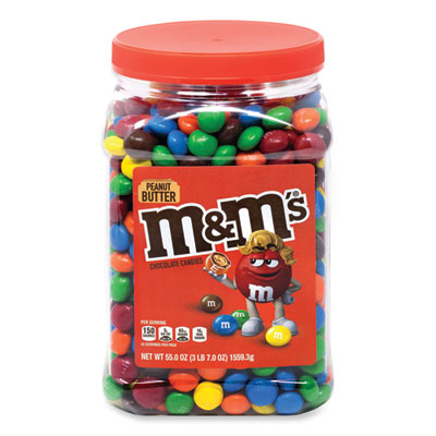 M & M's Peanut Butter Milk Chocolate Candy Jar, 55 oz Jar (22002034)