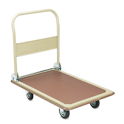 Safco FOLDAWAY PLATFORM TRUCKS, 900 LB, 24 X 34 X 36, TROPIC SAND/BROWN (4078)