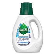 Seventh Generation Natural Liquid Laundry Detergent, Fragrance Free, 45 oz Bottle, 6/Carton (45066CT)