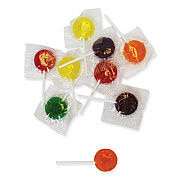 Office Snax Lick Stix Suckers, Randomly Assorted Flavors, 5 lb Bag (00654)