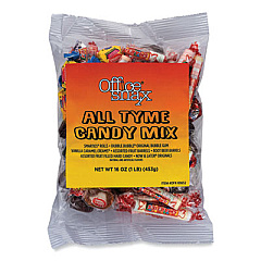 Office Snax Candy Assortments, All Tyme Candy Mix, 1 lb Bag (00652)